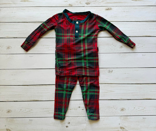 L/S Peacock Plaid PJ Set/KicKee Pants