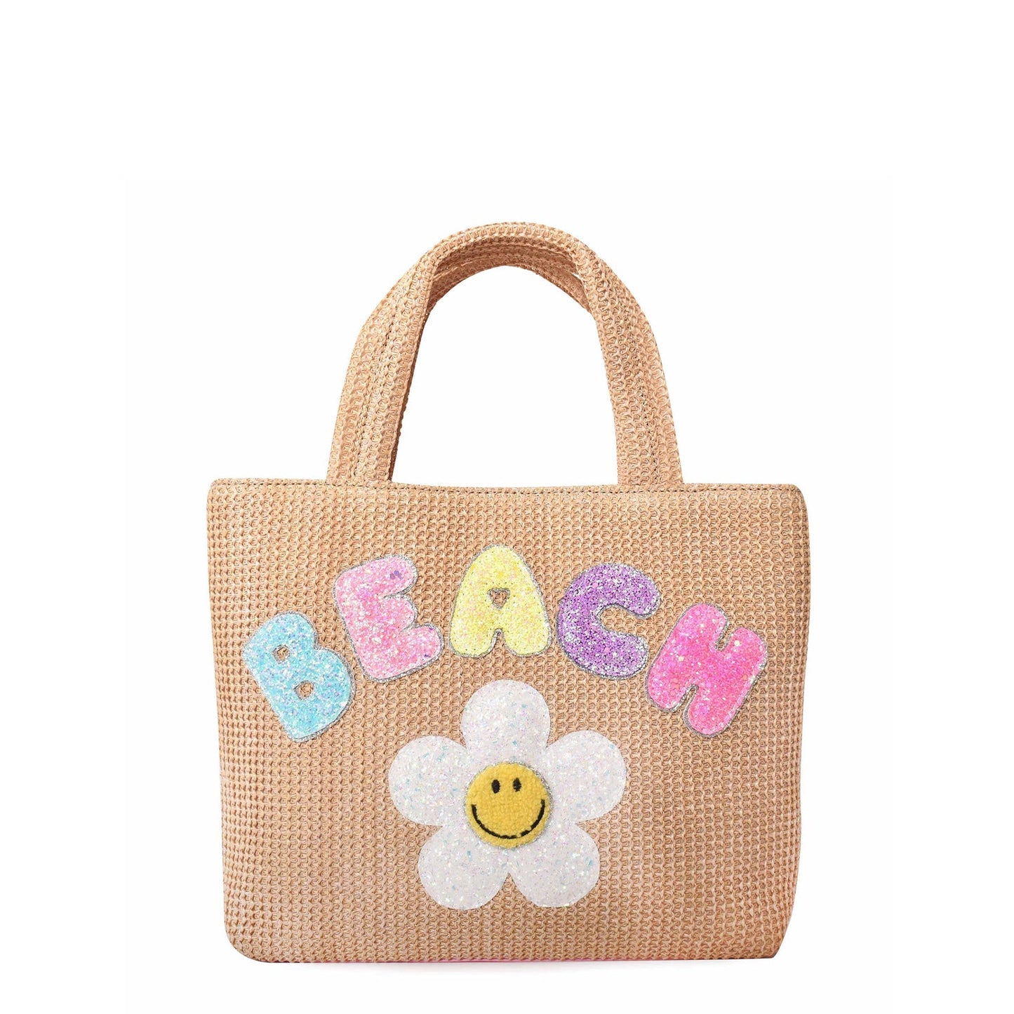 Beach Daisy Straw Tote Bag/OMG