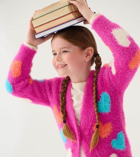 Jumbo Hearts Cardigan/Hatley