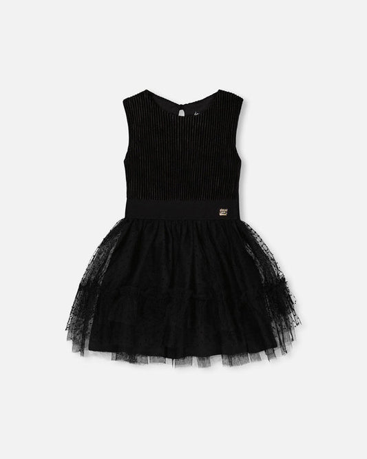 Dress w/ Tulle Skirt/Deux par Deux