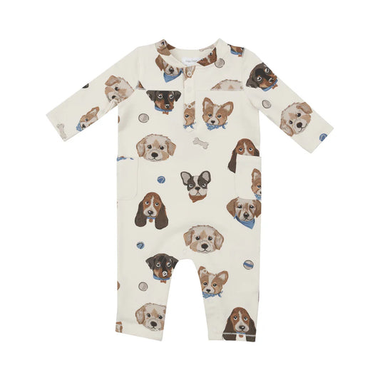 Puppy Faces Romper