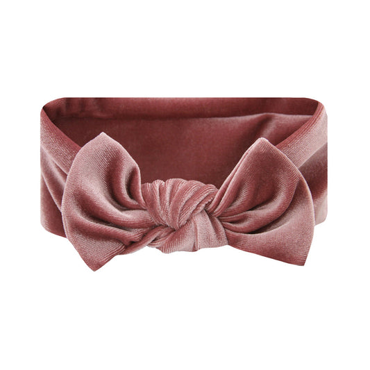 Velvet Rose Knot Headband/Lou Lou