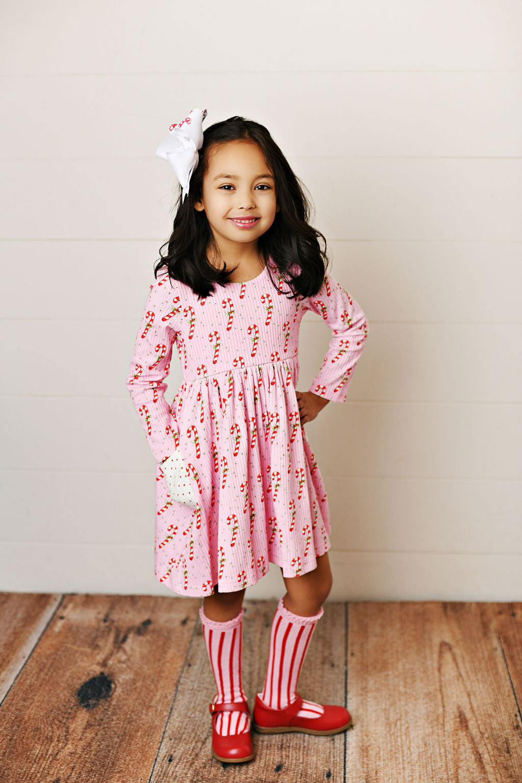 Candy Cane Pocket Dress/Swoon Baby