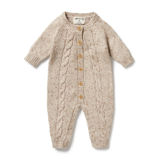 Fleck Knitted Growsuit/Wilson & Frenchy