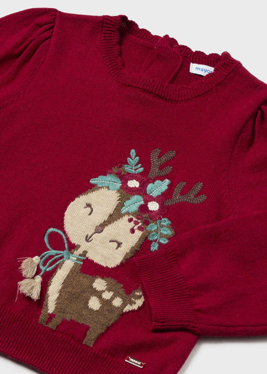 Jacquard Reindeer Sweater/Mayoral