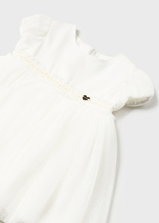 Pleated Tulle Dress/Mayoral