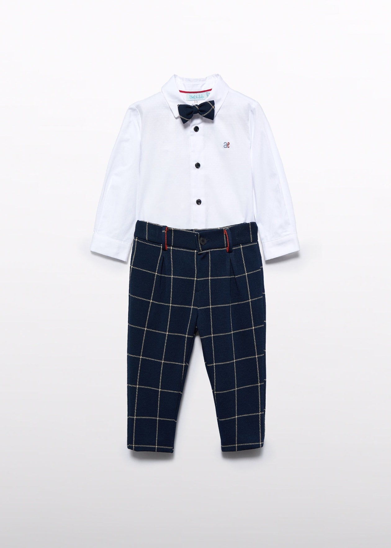 Knit Plaid Pant Set/Abel & Lula