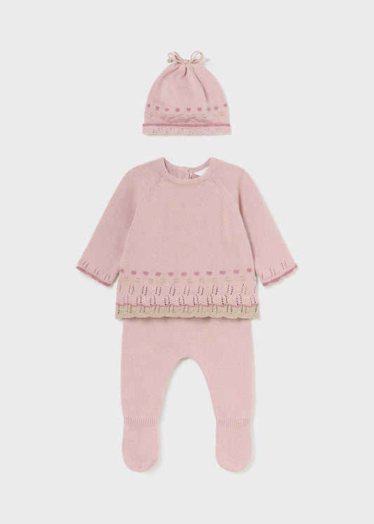 Newborn 3 Pc Knit Set/Mayoral