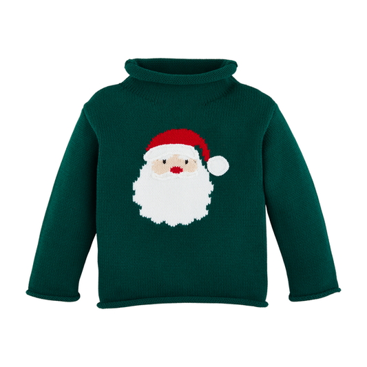 Rollneck Santa Sweater/Mud Pie